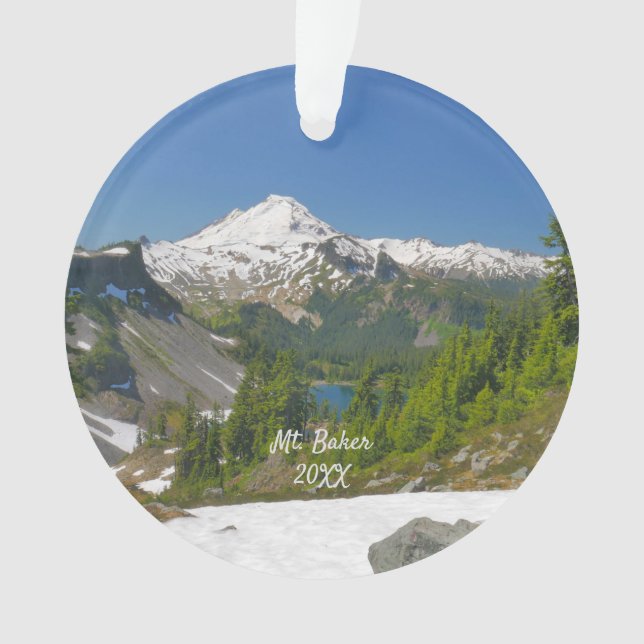 Baker Landschaftliches Foto Acrylschmuck Ornament (Vorderseite)