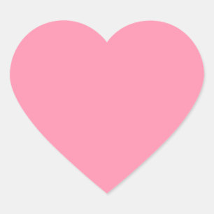 Baker-Miller pink (Vollfarbe) Herz-Aufkleber