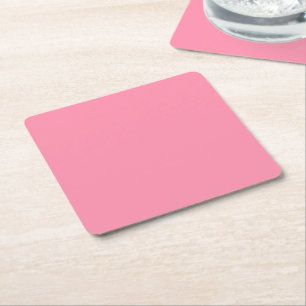 Baker-Miller pink (Vollfarbe) Rechteckiger Pappuntersetzer