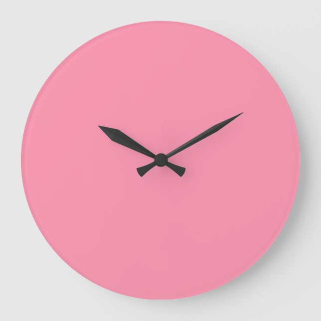 Baker Miller Rosa Farbe Große Wanduhr (Vorderseite)