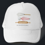 Baker Pastry Koch Hat Truckerkappe<br><div class="desc">Ein Koch für Bäcker oder Konditorei für Ihr Backgeschäft. Personalisieren Sie Ihre Bestellung mit Ihrem Firmennamen. Für einen Koch in einer Bäckerei oder einem Dessert Caterer.</div>