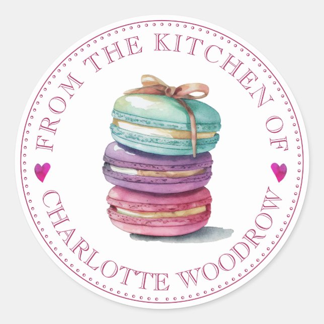 Baker Pastry Koch Tools Food Label Aufkleber (Vorderseite)