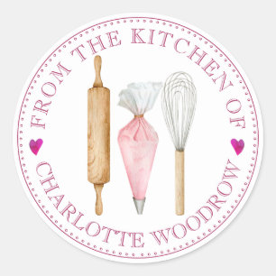 Baker Pastry Koch Tools Food Label Aufkleber