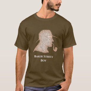 Baker Street Boy Slogan Detektiv Viktorianisch T-Shirt