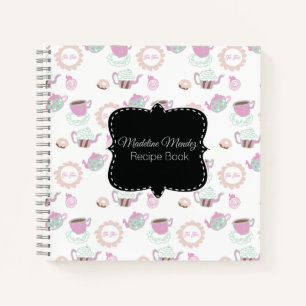 Baker Tea Time Doodles Desserts Rezept Kochbuch Notizbuch