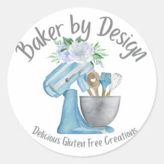 Baker von Design Runder Aufkleber