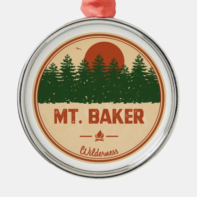 Baker Wilderness Ornament Aus Metall (Vorne)