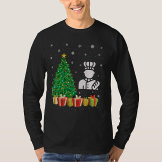 Baker Xmas Tree Lighting Weihnachtsmannmütze Baker T-Shirt
