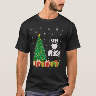 Baker Xmas Tree Lighting Weihnachtsmannmütze Baker T-Shirt
