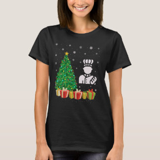 Baker Xmas Tree Lighting Weihnachtsmannmütze Baker T-Shirt