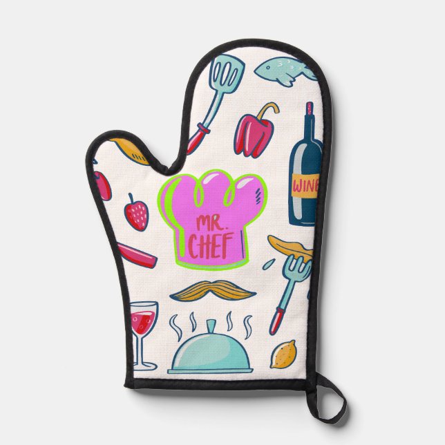 Baker's Best Friend : Oven Mitts Holder Set (Recto)