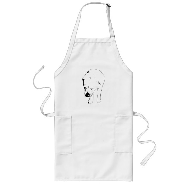 Baker's Buddy, lächelnder Labrador-Geist Lange Schürze (Vorne)