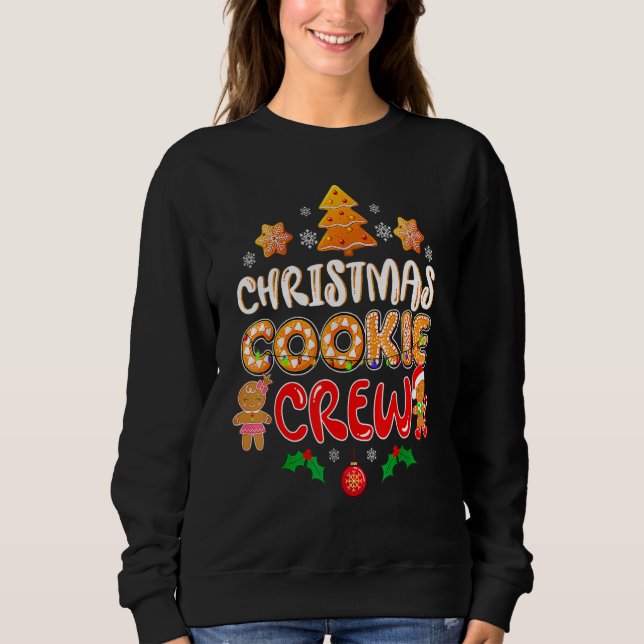 Bakers Christmas Cookie Crew Family Baking Team Ho Sweatshirt (Vorderseite)