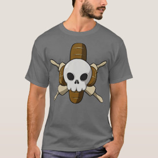 Bakers Crew Jolly Piratenflagge keine Beschriftung T-Shirt
