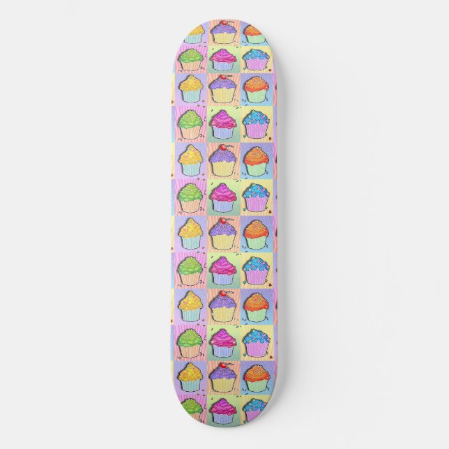Baker's Dozen of Cupcakes Skateboard (Vorderseite)