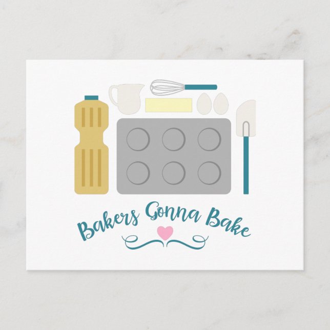 Bakers Gonna Bake Postkarte (Vorderseite)