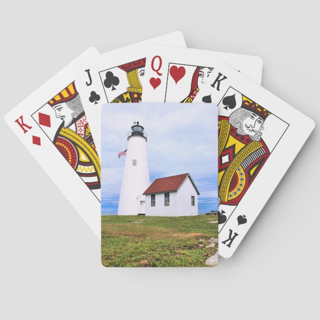 Bakers Island Lighthouse, MA Spielkarten (Rückseite)