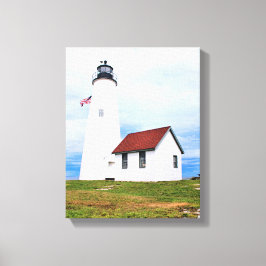 Bakers Island Lighthouse MA toile enveloppée