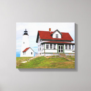 Bakers Island Lighthouse MA toile enveloppée