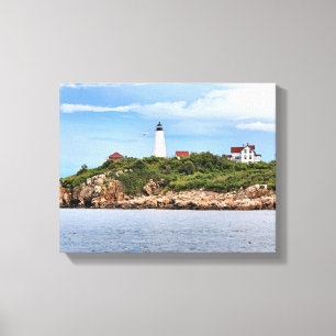 Bakers Island Lighthouse MA Wrapped Canvas Leinwanddruck
