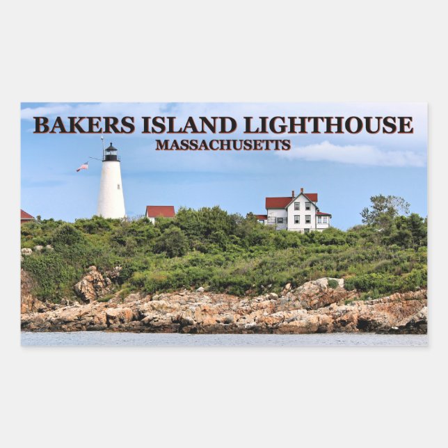 Bakers Island Lighthouse, Massachusetts Stickers (Vorderseite)