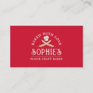 Baker's Koch Red Business Card Visitenkarte