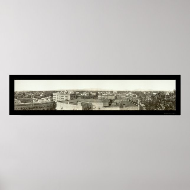Bakersfield, CA Foto 1909 Poster (Vorne)