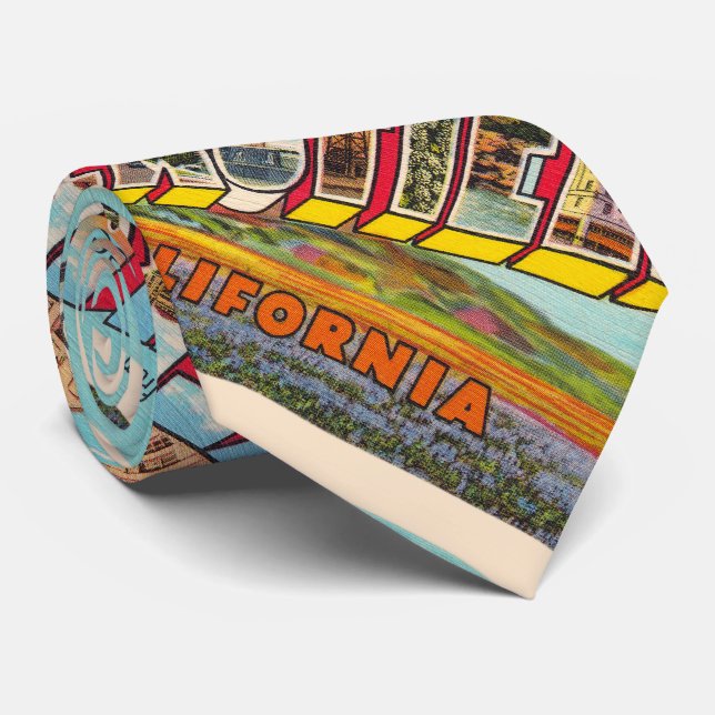 Bakersfield California CA Large Letter Postcard Krawatte (Gerollt)
