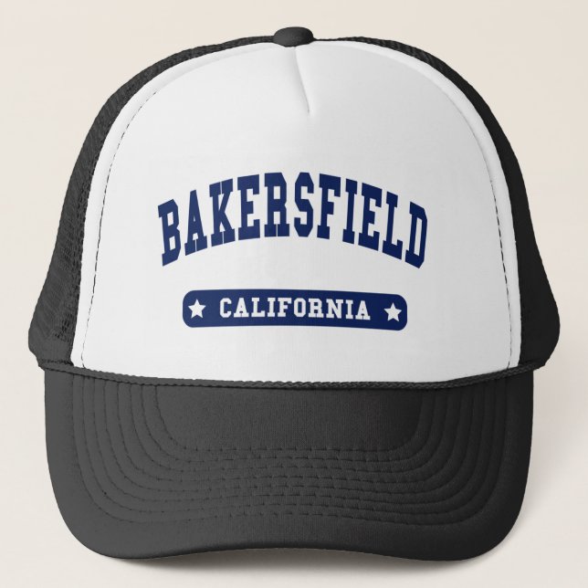 Bakersfield California Uni Style to Shirts Truckerkappe (Vorderseite)