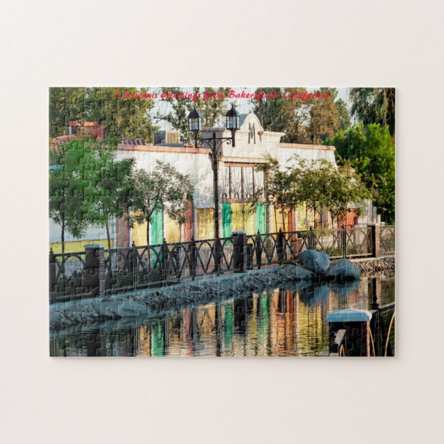 Bakersfield Canal California. Weihnachtsgrüße (Horizontal)