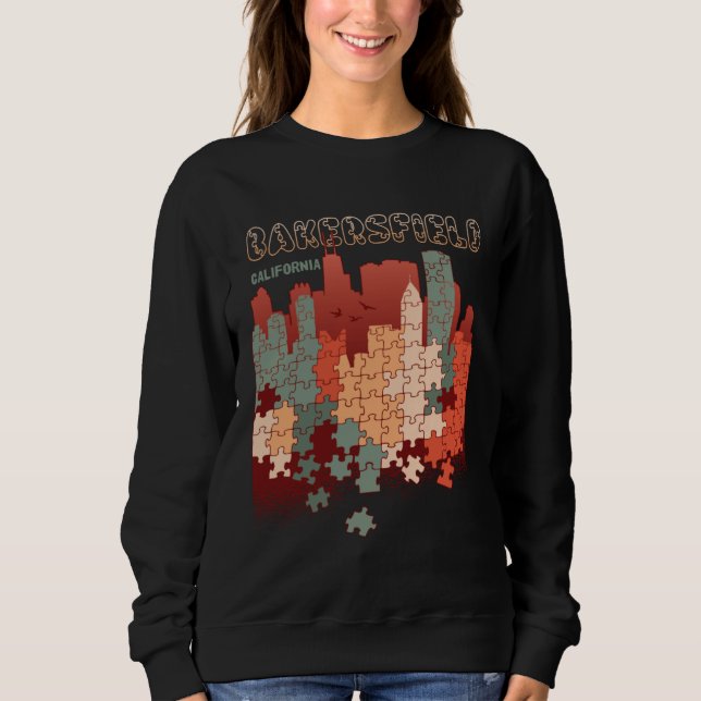 Bakersfield In California Travel Souvenir Sweatshirt (Vorderseite)