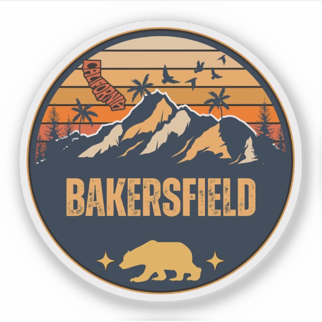 Bakersfield, Kalifornien Aufkleber (Vorderseite)