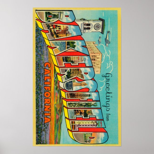 Bakersfield, Kalifornien - Große Briefszenen Poster (Vorne)