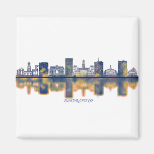 Bakersfield Skyline Magnet
