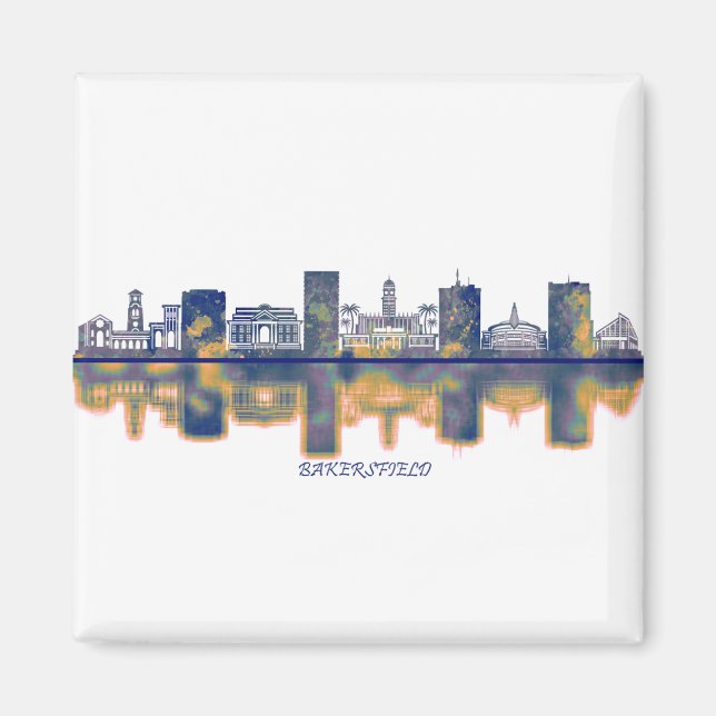 Bakersfield Skyline Magnet (Vorne)
