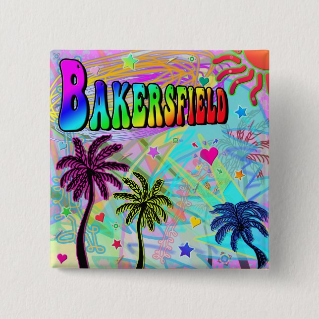 Bakersfield Vivid Romance Button (Vorderseite)