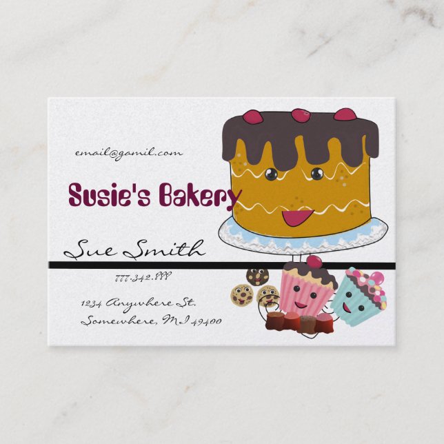 Bakery Business Card - Visitenkarte (Vorderseite)