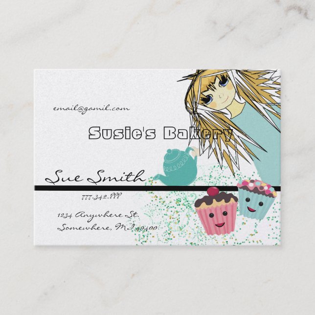 Bakery Business Card Visitenkarte (Vorderseite)