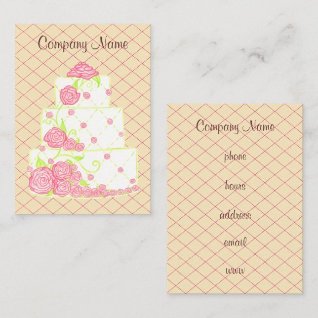 Bakery Business Card Visitenkarte (Vorne/Hinten)