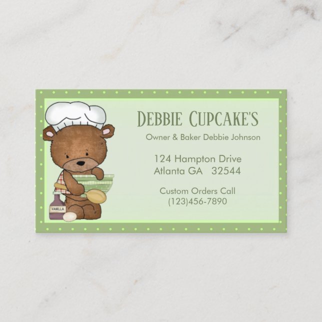 Bakery Business Cards Visitenkarte (Vorderseite)