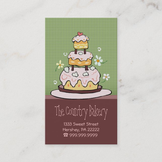 Bakery Business Cards Visitenkarte (Vorderseite)
