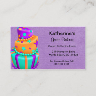 Bakery Business Cards Visitenkarte