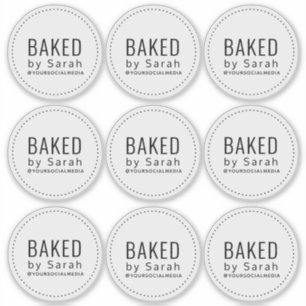 Bakery Business Packing Vinyl Stickers Aufkleber