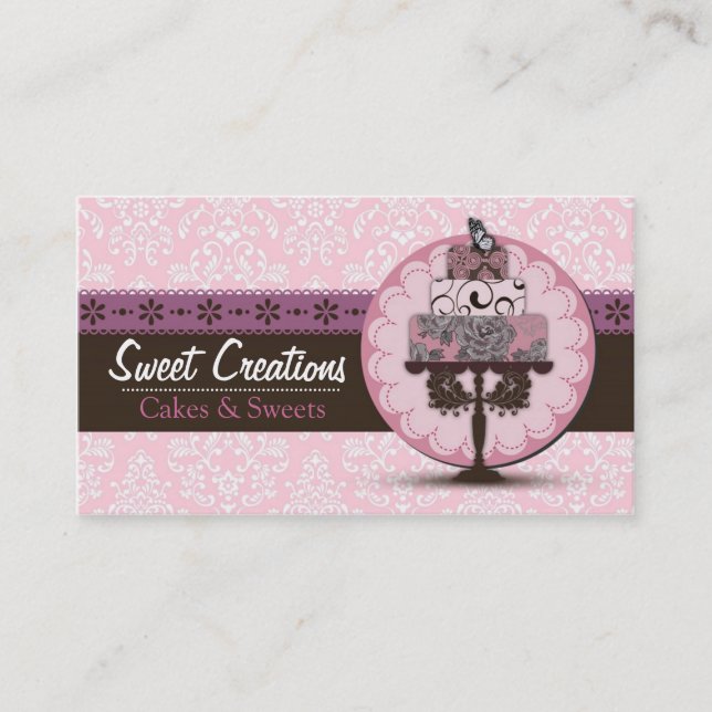 Bakery/Cakes/Sweets Creations Visitenkarte (Vorderseite)