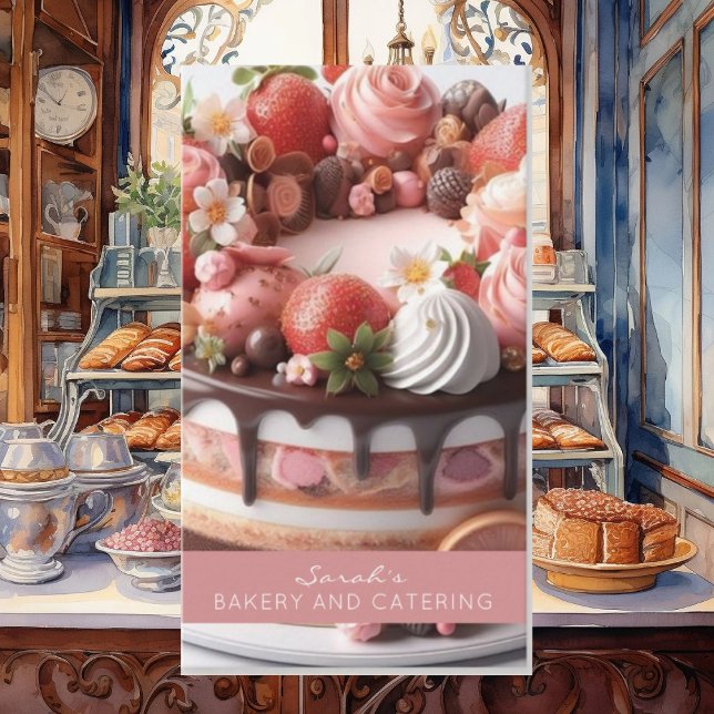 Bakery Catering Business Card Visitenkarte (Von Creator hochgeladen)