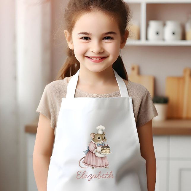 Bakery Mouse Cute Personalized Kinderschürze (Von Creator hochgeladen)