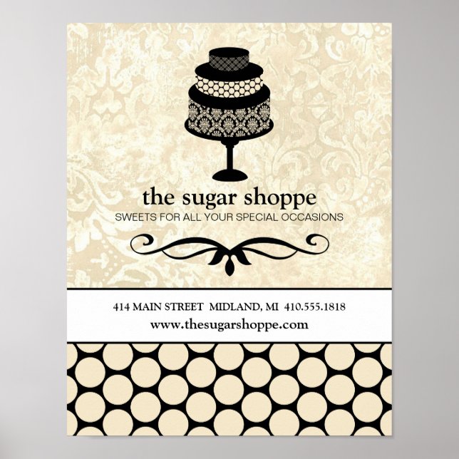 Bakery oder Cake Designer Business Poster (11x 14) (Vorne)