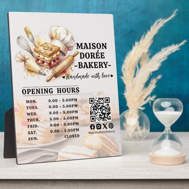 Bakery Pastry Chef Baking Catering Opening Hours Fotoplatte (Seite)