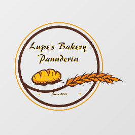Bakery Shop Brot Körner vorn anpassen Fensteraufkleber