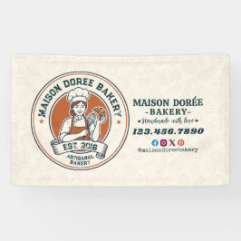 Bakery Store Pastry Chef Dessert Sweets Cake Baker Banner
